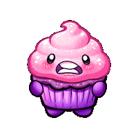 Shocked Face Cute Reaction Sticker by Candy Kult Land
