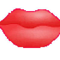 kissing lips STICKER