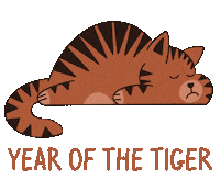 Sleepy New Year Sticker