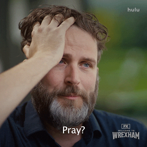 Pray Ryan Reynolds GIF by Welcome to Wrexham