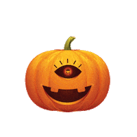 Halloween Pumpkin Sticker by Misencil