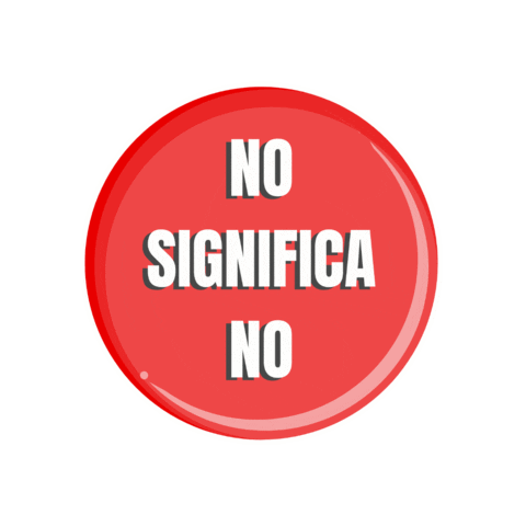 No Means No Spanish Sticker by Partners Against Violence