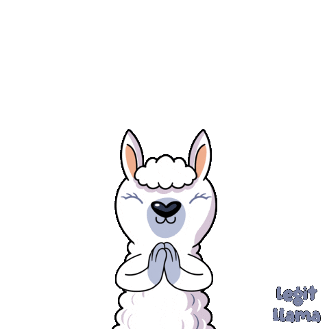 Sheep Pray Sticker by VeeFriends