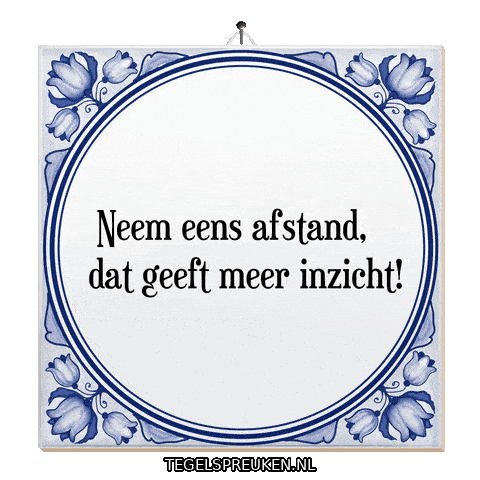 Humor Focus Sticker by Tegelspreuken.nl