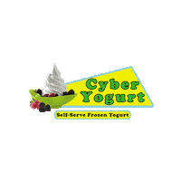 cyberyogurt froyo frozen yogurt cyber yogurt Sticker