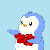I Love You Hearts GIF by Pudgy Penguins