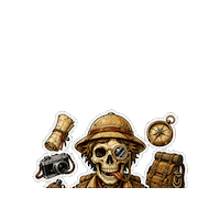 Skull Calavera Sticker