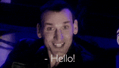 christopher eccleston hello GIF by Doctor Who