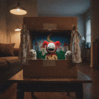 Sock Puppets Puppet Show GIF by G*BOY