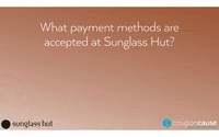 Sunglass Hut Faq GIF by Coupon Cause