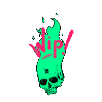 Skull Wip Sticker