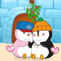 In Love Kiss GIF by Pudgy Penguins