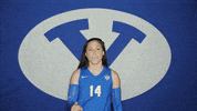 Volleyball Number GIF by BYU Cougars