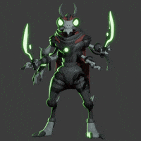 Glow Praying Mantis GIF