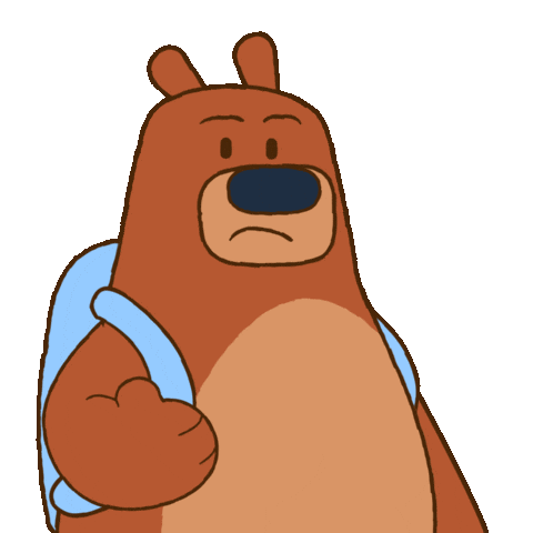 Surprised Bjorn Sticker by My Neighbor Alice