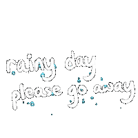Rain 下雨 Sticker