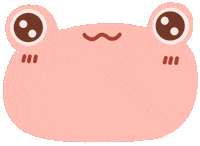 Pink Frog Sticker by The Forest Mori