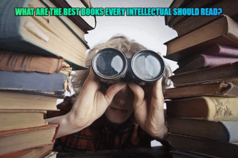 bestntop giphygifmaker books read intellectual GIF