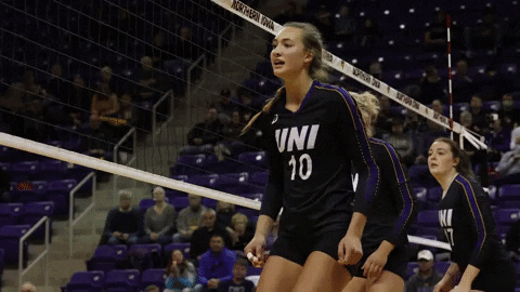 Volleyball GIF by UNI Athletics