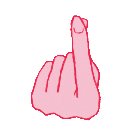 snowonmars heart fingerheart handsign Sticker