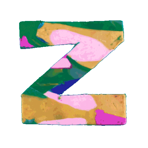 Alphabet Z Sticker by angie amaro