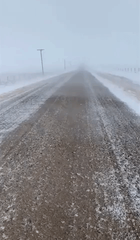 Snowstorm Sweeps Manitoba