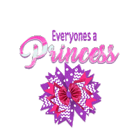 lilyfrilly princess girl power bows hairbows Sticker