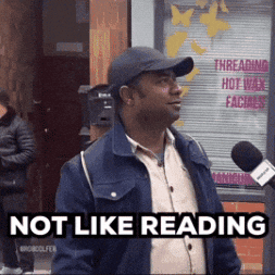 Dont Like Reading Fc GIF