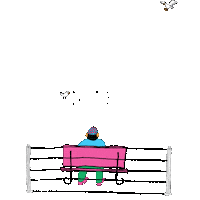 Loop Eating Sticker by Rullampo