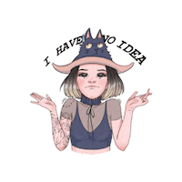 Bewitchink idontknow noidea ihavenoidea Sticker