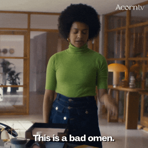 Uh Oh Bad Omen GIF by Acorn TV