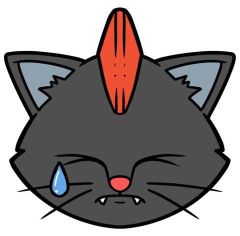Cat Cry Sticker