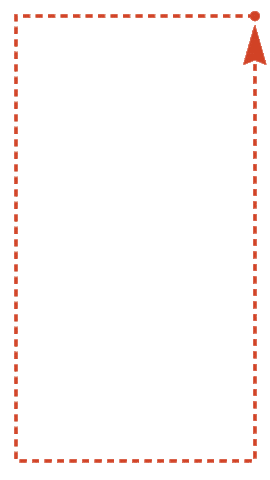 Dotted Line Loop Sticker by Northern Vermont University