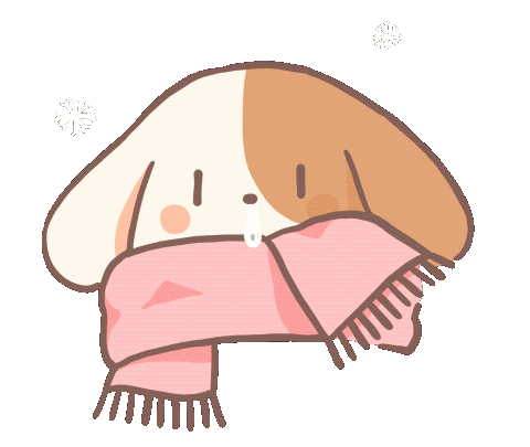 Dog Snow Sticker