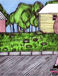 odinelpierre art animation fashion illustration GIF