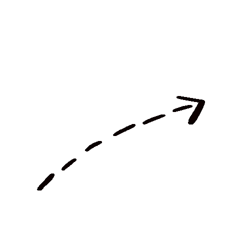 ponggodiy black arrow point line Sticker