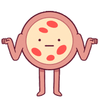 Shrugs Sticker by Good Pizza Great Pizza