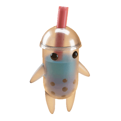 Happy Bubble Tea Sticker