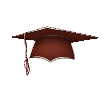 Hat Student Sticker