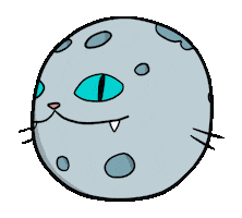 Full Moon Zodiac Sticker by Tutimon