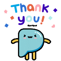 Happy Thank U Sticker by Partipost