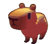 Shout Capybara Sticker by Kitten Cup Studio