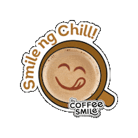 Chill Coffee Smile Sticker by Gardenia PH