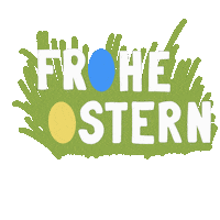 Frohe Ostern Ostereiersuche Sticker by Nadine Chaignat