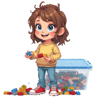 Boys Girls Legos Sticker