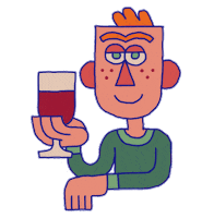 stapod drink wine alcohol glass Sticker