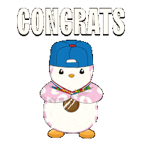 Happy Lets Go Sticker by Pudgy Penguins