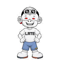 Running Late Sticker by Zhot