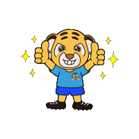 traumtraining happy good nice tiger Sticker