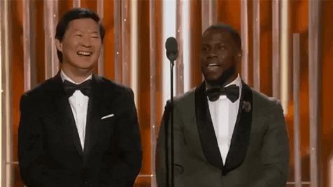 Kevin Hart Golden Globes 2016 GIF